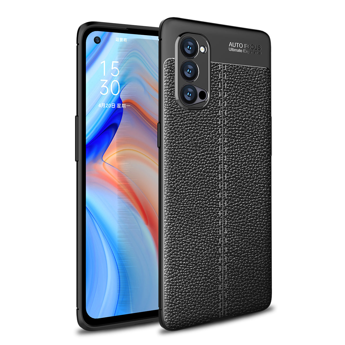 Litchi Grain Flexible TPU Mobile Phone Case for Oppo Reno4 Pro 5G