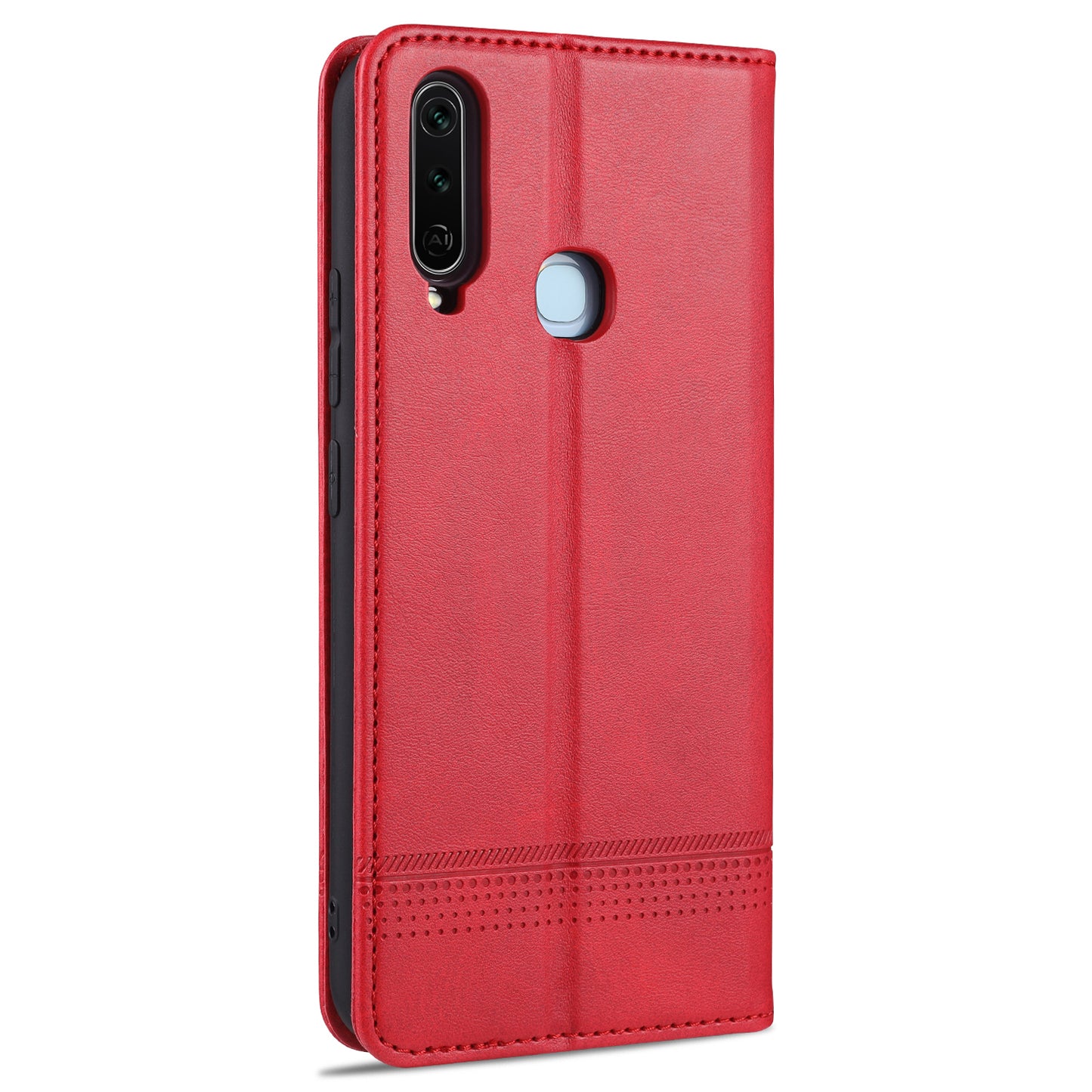 AZNS Automatic Absorbed TPU + PU Leather Mobile Phone Cover with Wallet and Stand for Vivo Y3s/Y17