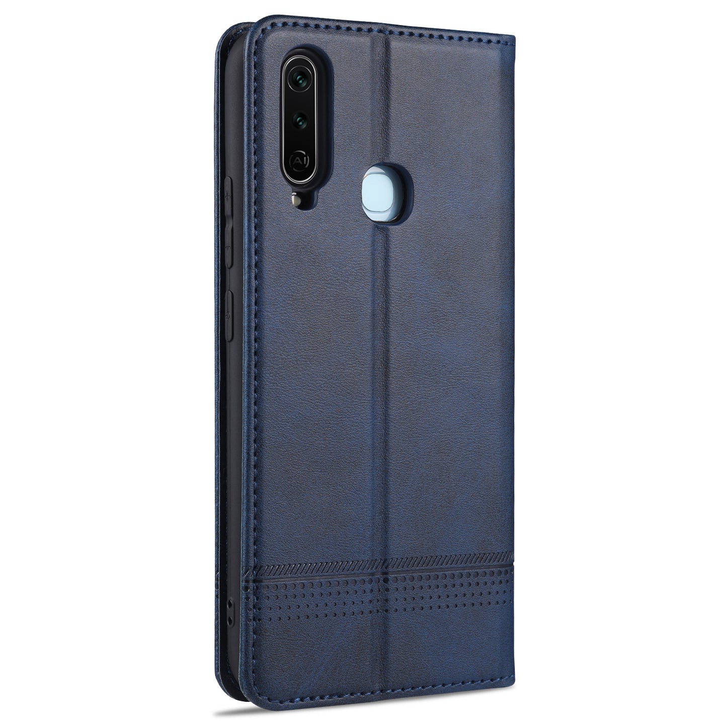 AZNS Automatic Absorbed TPU + PU Leather Mobile Phone Cover with Wallet and Stand for Vivo Y3s/Y17