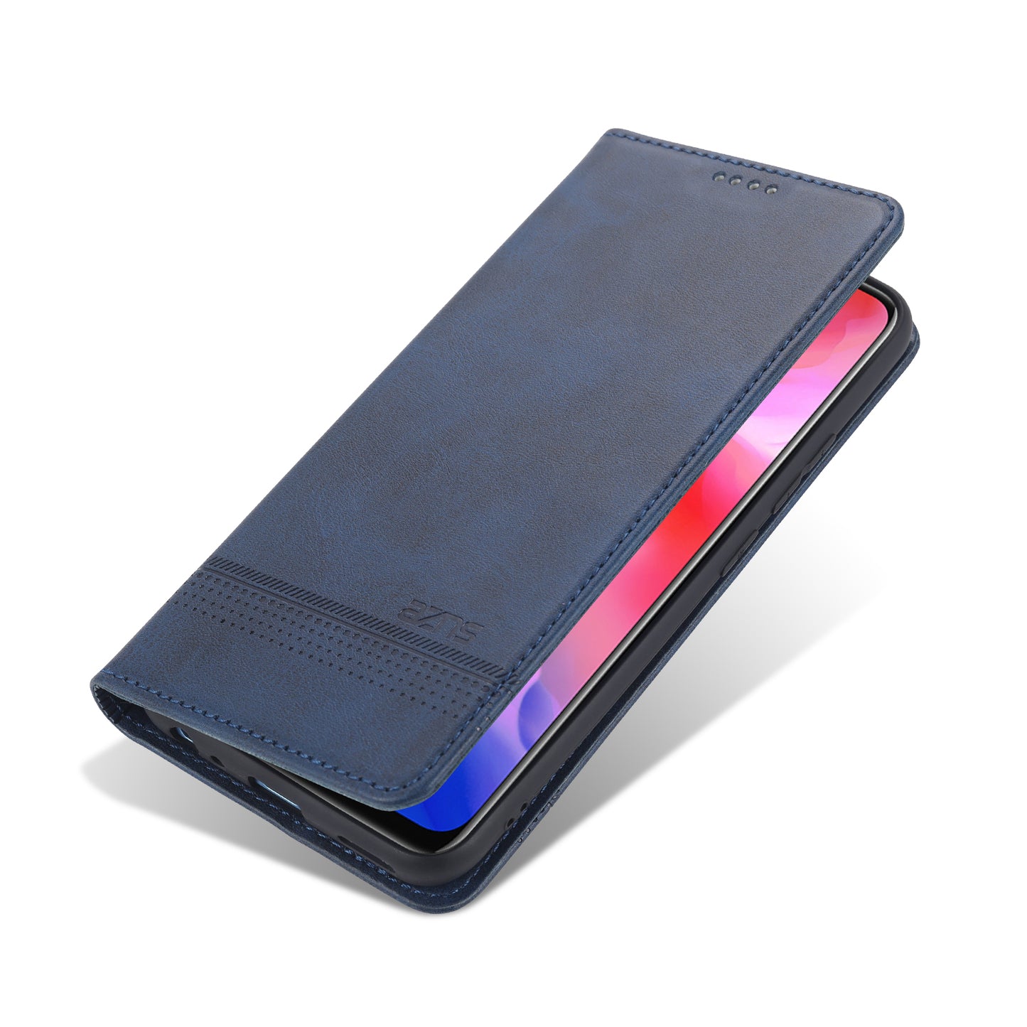 AZNS Automatic Absorbed TPU + PU Leather Mobile Phone Cover with Wallet and Stand for Vivo Y3s/Y17