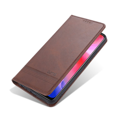 AZNS Automatic Absorbed TPU + PU Leather Mobile Phone Cover with Wallet and Stand for Vivo Y3s/Y17