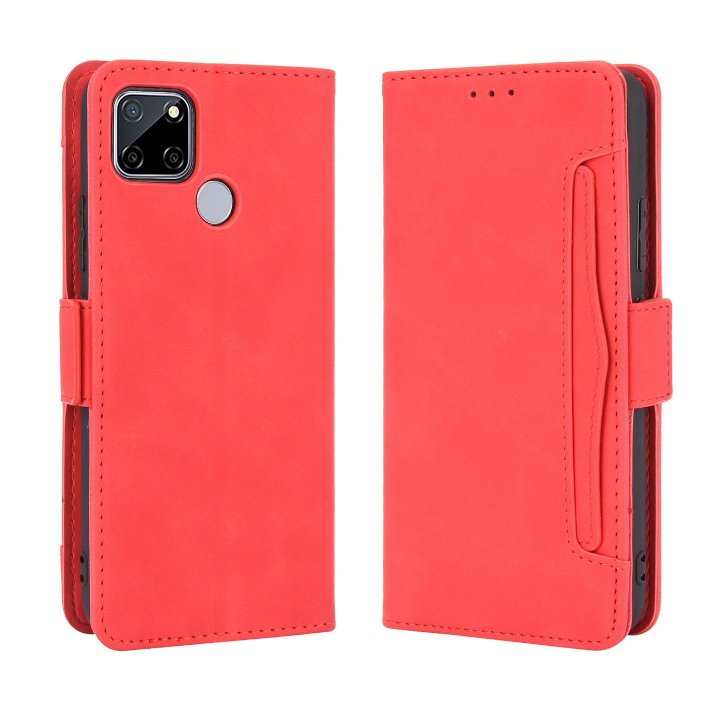 Multiple Card Slots Protective Cover for OPPO A15 Stand Leather Case