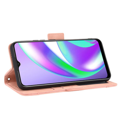 Multiple Card Slots Protective Cover for OPPO A15 Stand Leather Case