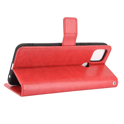 Crazy Horse Wallet Stand Leather Shell with Strap for Oppo A15