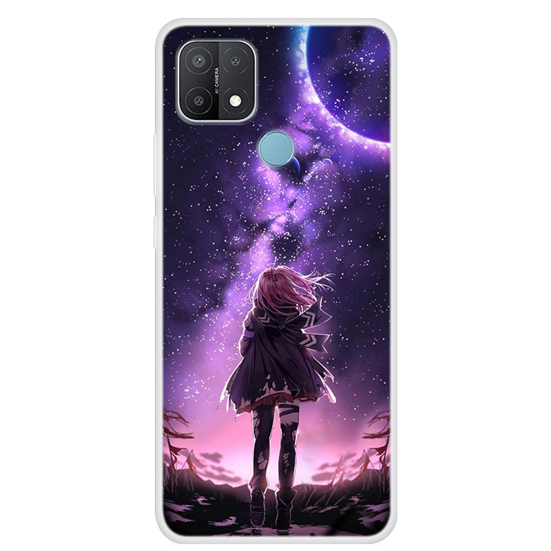 Pattern Printing TPU Phone Back Case for Oppo A15