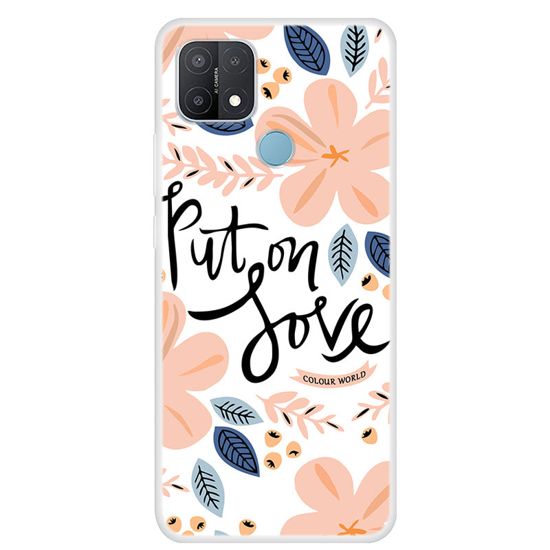 Pattern Printing TPU Phone Back Case for Oppo A15