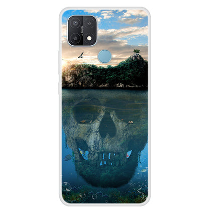 Pattern Printing TPU Phone Back Case for Oppo A15