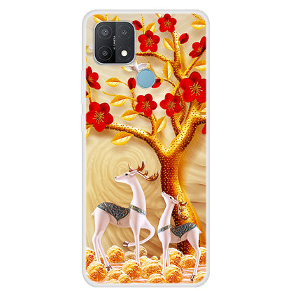 Pattern Printing TPU Phone Back Case for Oppo A15