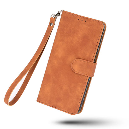 For vivo Y51 (2020, December) Skin-touch PU Leather Wallet Case with Stand