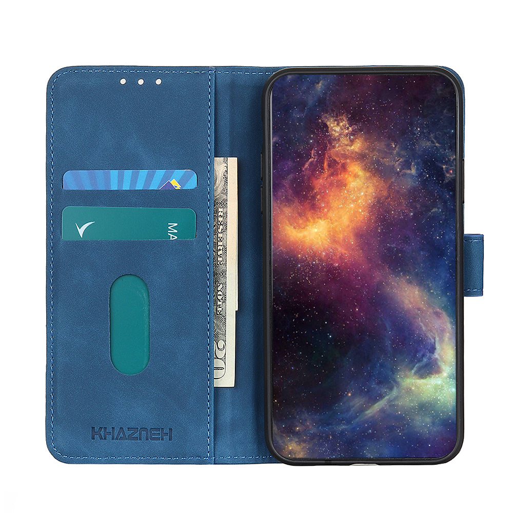 KHAZNEH Retro Style Folio Flip Leather Mobile Phone Wallet Stand Cover Case for Oppo Reno5 Pro Plus 5G/Find X3 Neo