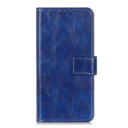 Retro Style Wallet Stand Design Leather Phone Cover Case for Oppo Reno5 5G/Find X3 Lite Crazy Horse Texture Leather Case