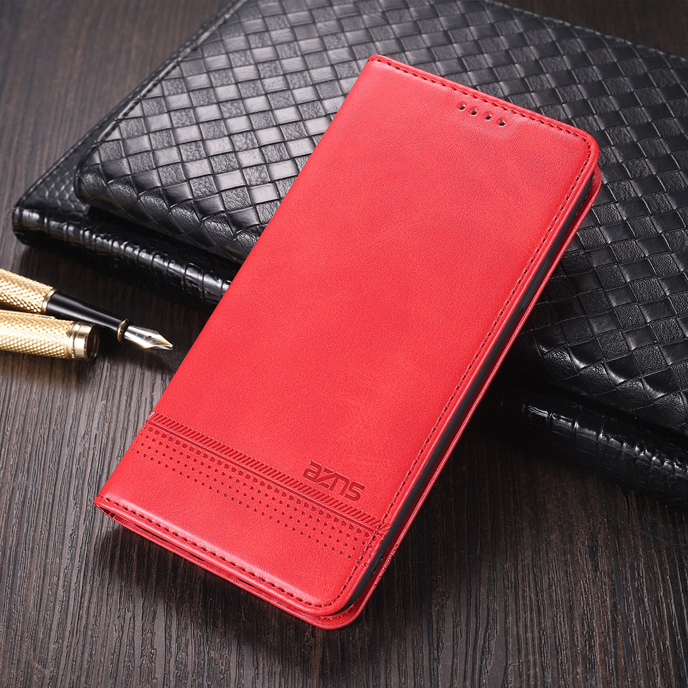 AZNS for Oppo Reno5 5G Auto-absorbed Leather Protector Stand Case