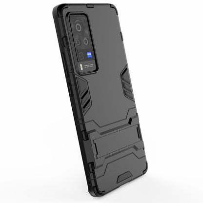 2 in 1 Dual Layer Plastic + TPU Hybrid Phone Cover Case with Kickstand for vivo X60 Pro (China)