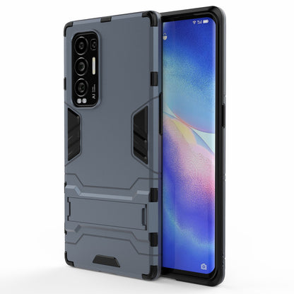 2 in 1 Kickstand Protector Plastic + TPU Hybrid Cover for Oppo Reno5 Pro+ 5G/Oppo Find X3 Neo