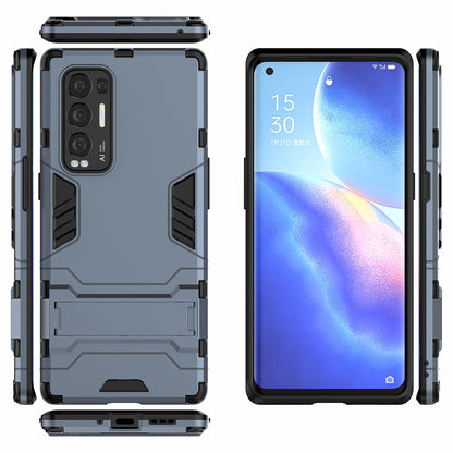 2 in 1 Kickstand Protector Plastic + TPU Hybrid Cover for Oppo Reno5 Pro+ 5G/Oppo Find X3 Neo