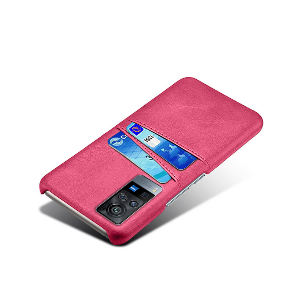 KSQ PC + PU Leather Coated Case with Dual-Card Slots for vivo X60 Pro (China)