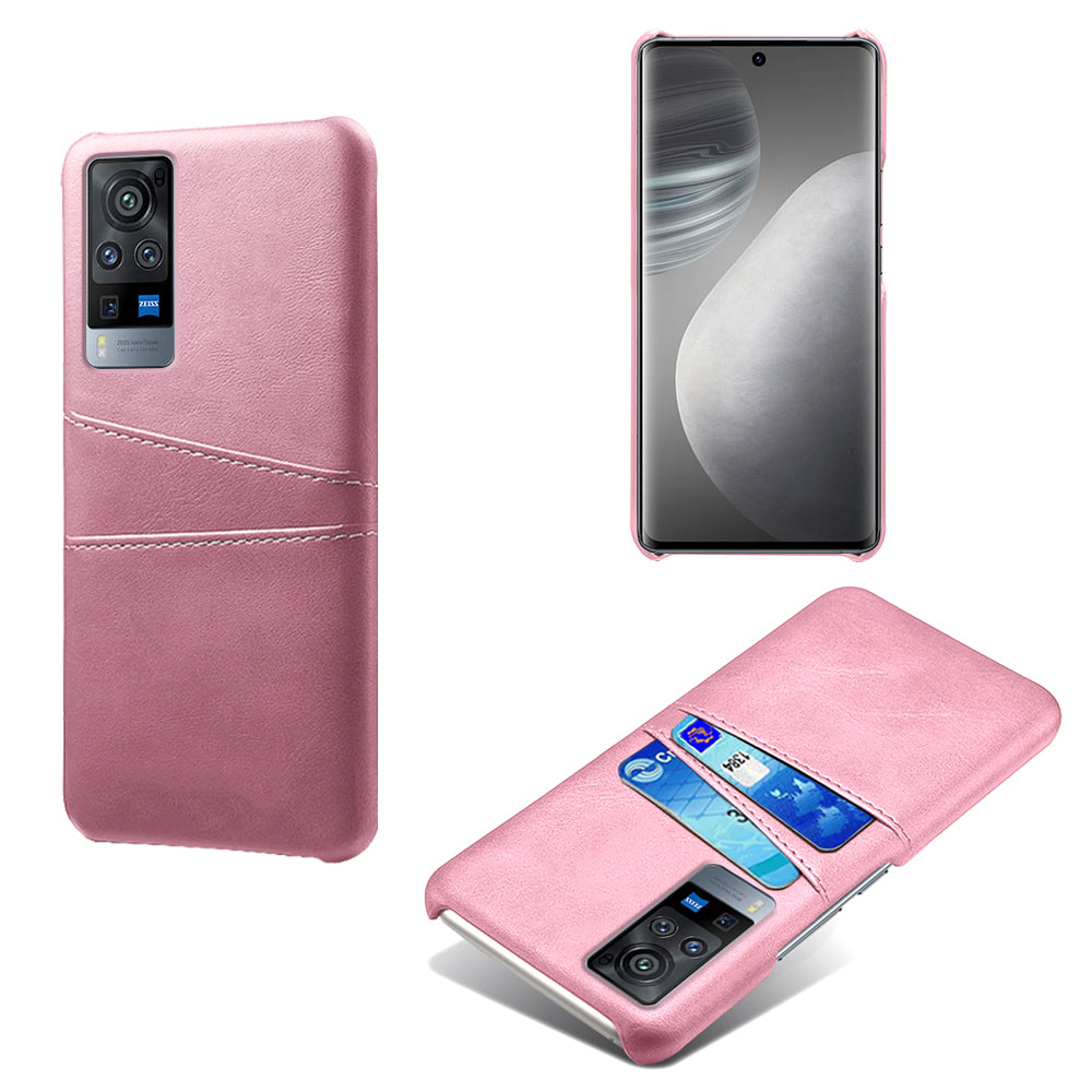 KSQ PC + PU Leather Coated Case with Dual-Card Slots for vivo X60 Pro (China)