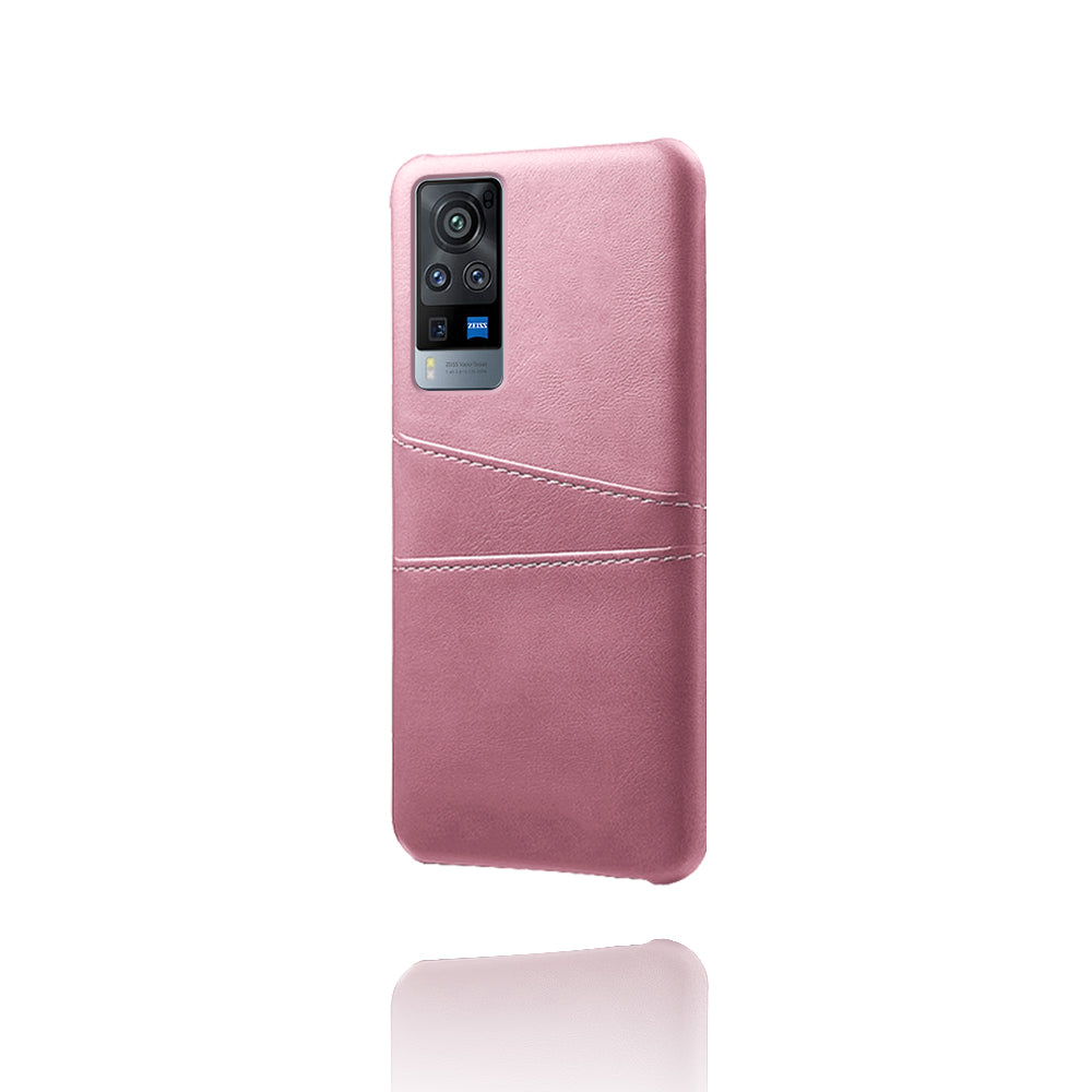 KSQ PC + PU Leather Coated Case with Dual-Card Slots for vivo X60 Pro (China)