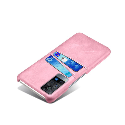 KSQ PC + PU Leather Coated Case with Dual-Card Slots for vivo X60 Pro (China)