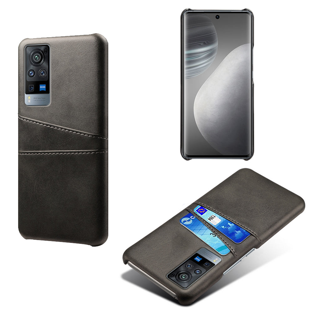 KSQ PC + PU Leather Coated Case with Dual-Card Slots for vivo X60 Pro (China)