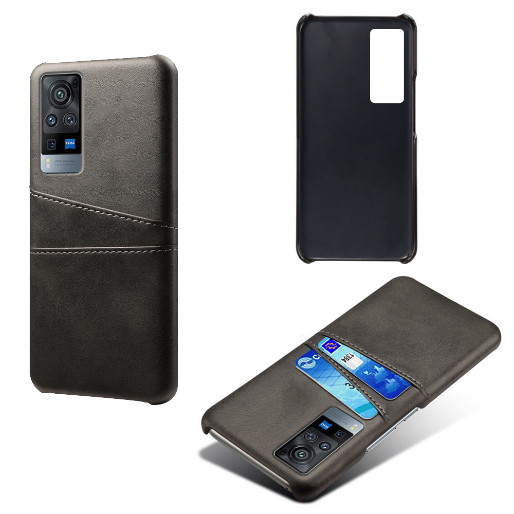 KSQ PC + PU Leather Coated Case with Dual-Card Slots for vivo X60 Pro (China)