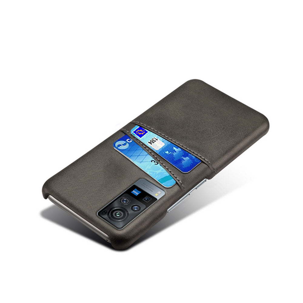 KSQ PC + PU Leather Coated Case with Dual-Card Slots for vivo X60 Pro (China)