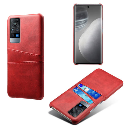 KSQ PC + PU Leather Coated Case with Dual-Card Slots for vivo X60 Pro (China)