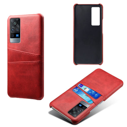 KSQ PC + PU Leather Coated Case with Dual-Card Slots for vivo X60 Pro (China)