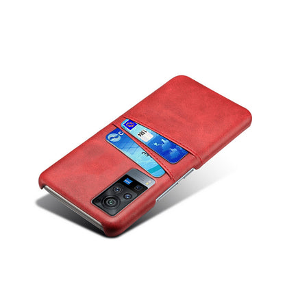 KSQ PC + PU Leather Coated Case with Dual-Card Slots for vivo X60 Pro (China)