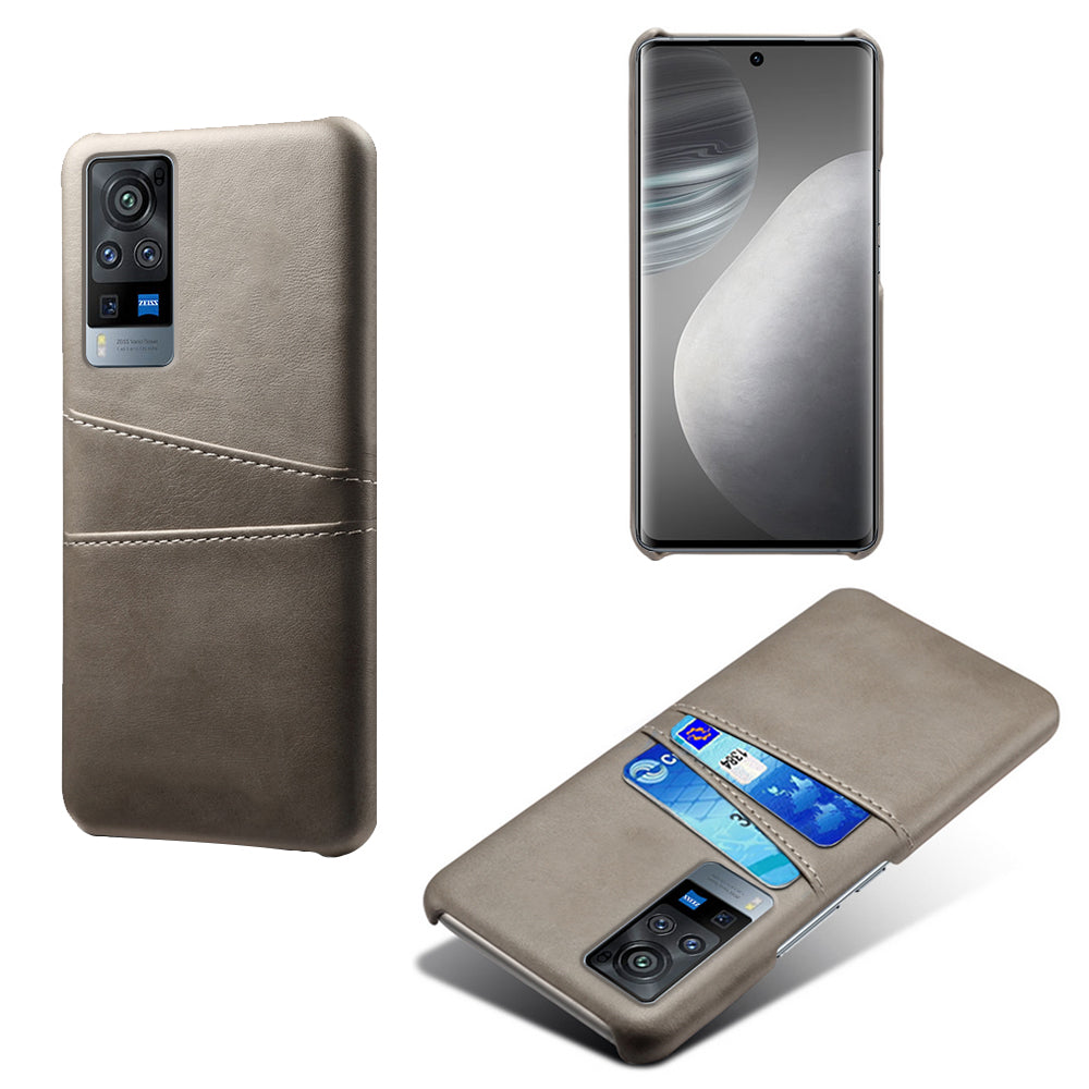 KSQ PC + PU Leather Coated Case with Dual-Card Slots for vivo X60 Pro (China)