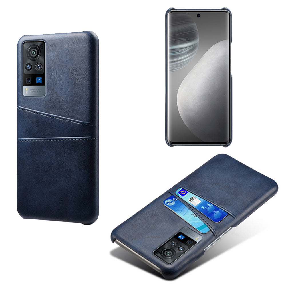 KSQ PC + PU Leather Coated Case with Dual-Card Slots for vivo X60 Pro (China)