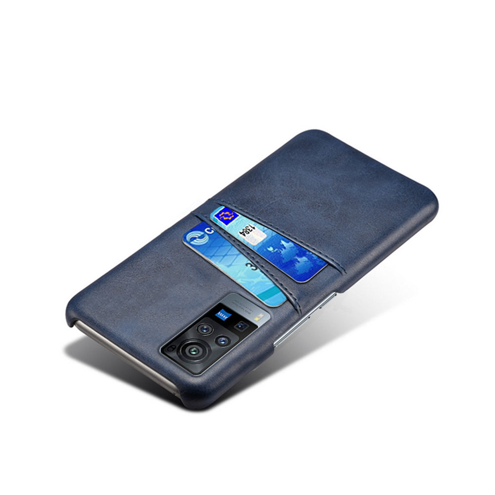 KSQ PC + PU Leather Coated Case with Dual-Card Slots for vivo X60 Pro (China)