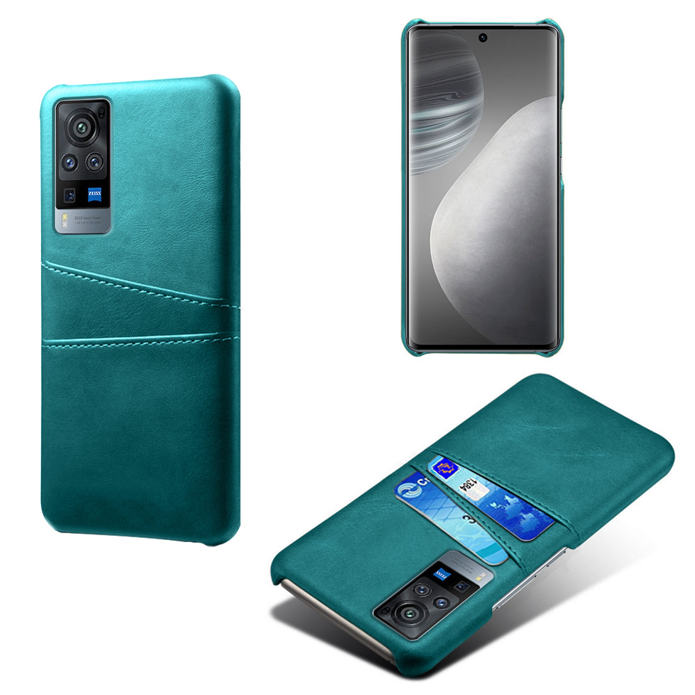 KSQ PC + PU Leather Coated Case with Dual-Card Slots for vivo X60 Pro (China)