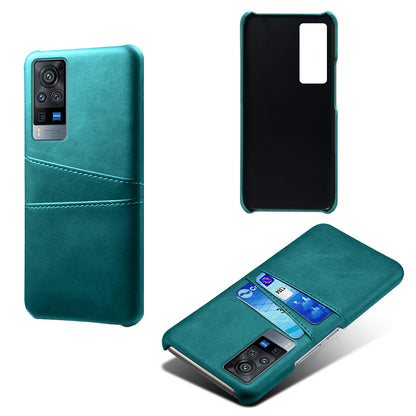 KSQ PC + PU Leather Coated Case with Dual-Card Slots for vivo X60 Pro (China)