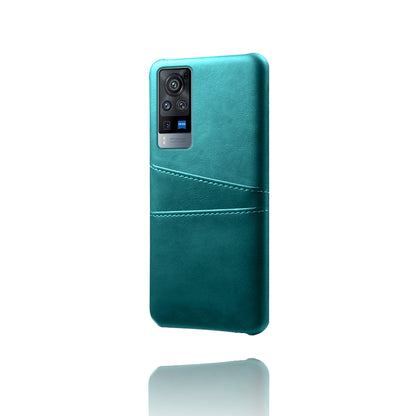 KSQ PC + PU Leather Coated Case with Dual-Card Slots for vivo X60 Pro (China)