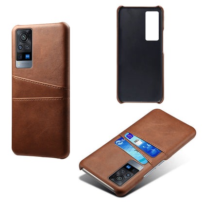 KSQ PC + PU Leather Coated Case with Dual-Card Slots for vivo X60 Pro (China)