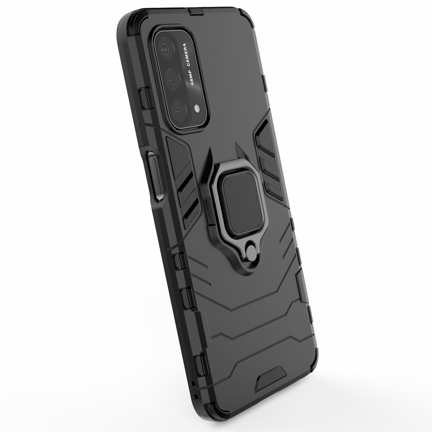 Cool Guard PC + TPU Hybrid Phone Cover with Kickstand for Oppo A93 5G