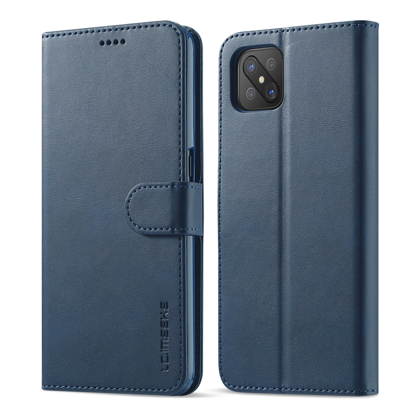 LC.IMEEKE Strong Auto-Absorbed Business Style Leather Phone Cover Shell for Oppo Reno4 Z 5G / Oppo A92s