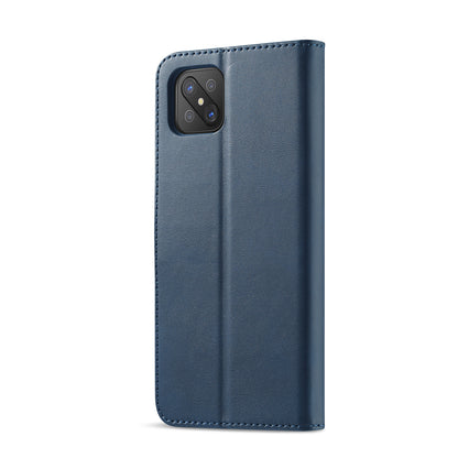 LC.IMEEKE Strong Auto-Absorbed Business Style Leather Phone Cover Shell for Oppo Reno4 Z 5G / Oppo A92s