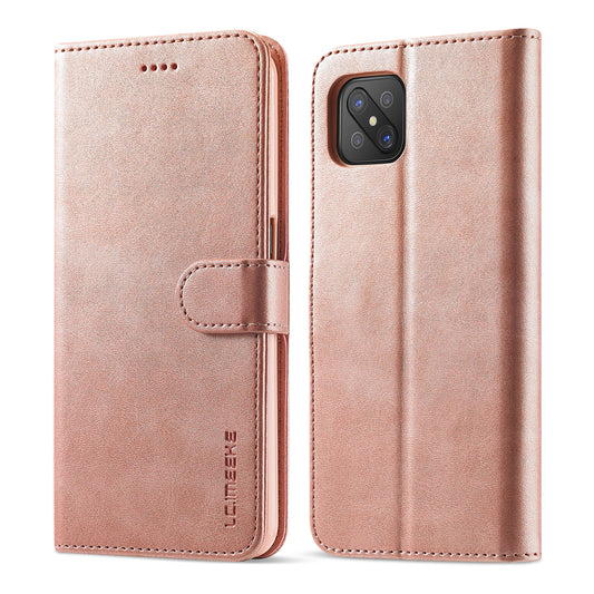 LC.IMEEKE Strong Auto-Absorbed Business Style Leather Phone Cover Shell for Oppo Reno4 Z 5G / Oppo A92s