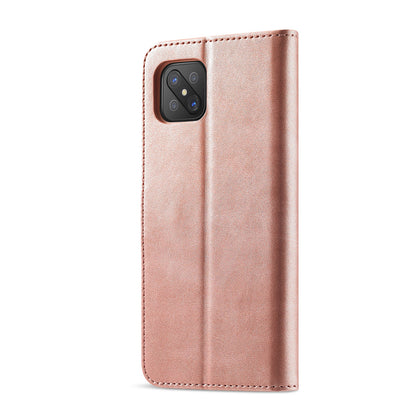 LC.IMEEKE Strong Auto-Absorbed Business Style Leather Phone Cover Shell for Oppo Reno4 Z 5G / Oppo A92s