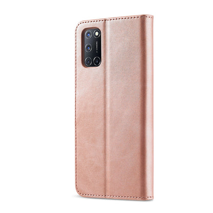 LC.IMEEKE Wallet Stand Leather Shell Phone Cover Case for OPPO A52 / A72 / A92