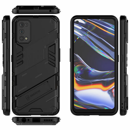 Shockproof PC + TPU Hybrid Phone Case Cover with Kickstand for Realme 7 Pro