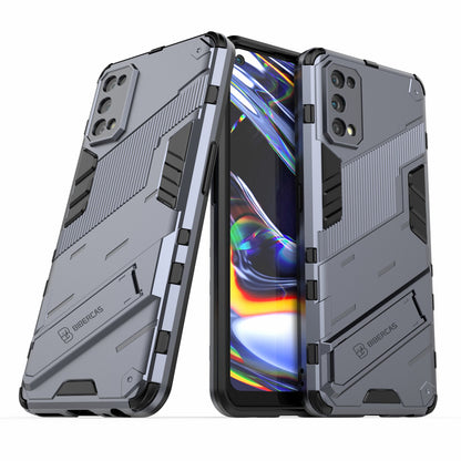 Shockproof PC + TPU Hybrid Phone Case Cover with Kickstand for Realme 7 Pro