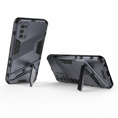 Shockproof PC + TPU Hybrid Phone Case Cover with Kickstand for Realme 7 Pro