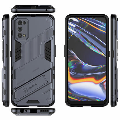 Shockproof PC + TPU Hybrid Phone Case Cover with Kickstand for Realme 7 Pro