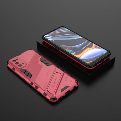 Shockproof PC + TPU Hybrid Phone Case Cover with Kickstand for Realme 7 Pro