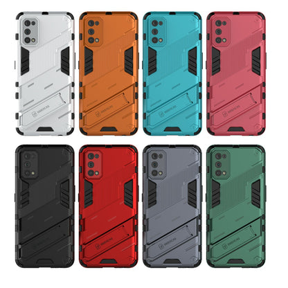 Shockproof PC + TPU Hybrid Phone Case Cover with Kickstand for Realme 7 Pro