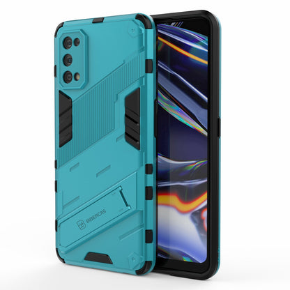 Shockproof PC + TPU Hybrid Phone Case Cover with Kickstand for Realme 7 Pro