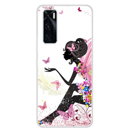 Soft TPU Phone Cover Protective Case with Pattern Printing for vivo Y70 2020 / vivo V20 SE